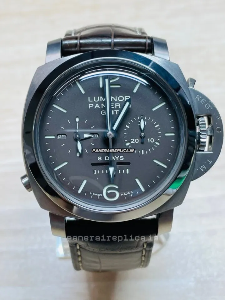 Stylish Clone Panerai Luminor 1950 44mm Titanium Case Mens/unisex Manual Winding Watch