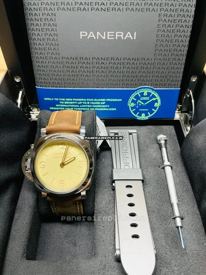 Alternative view of Amazing Replica Panerai Special Editions Steel Case Mens/unisex Manual Winding Watch