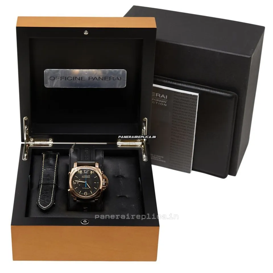Alternative view of Lovely Copies Panerai Luminor 1950 44mm Rose Gold Case Mens/unisex Automatic Watch