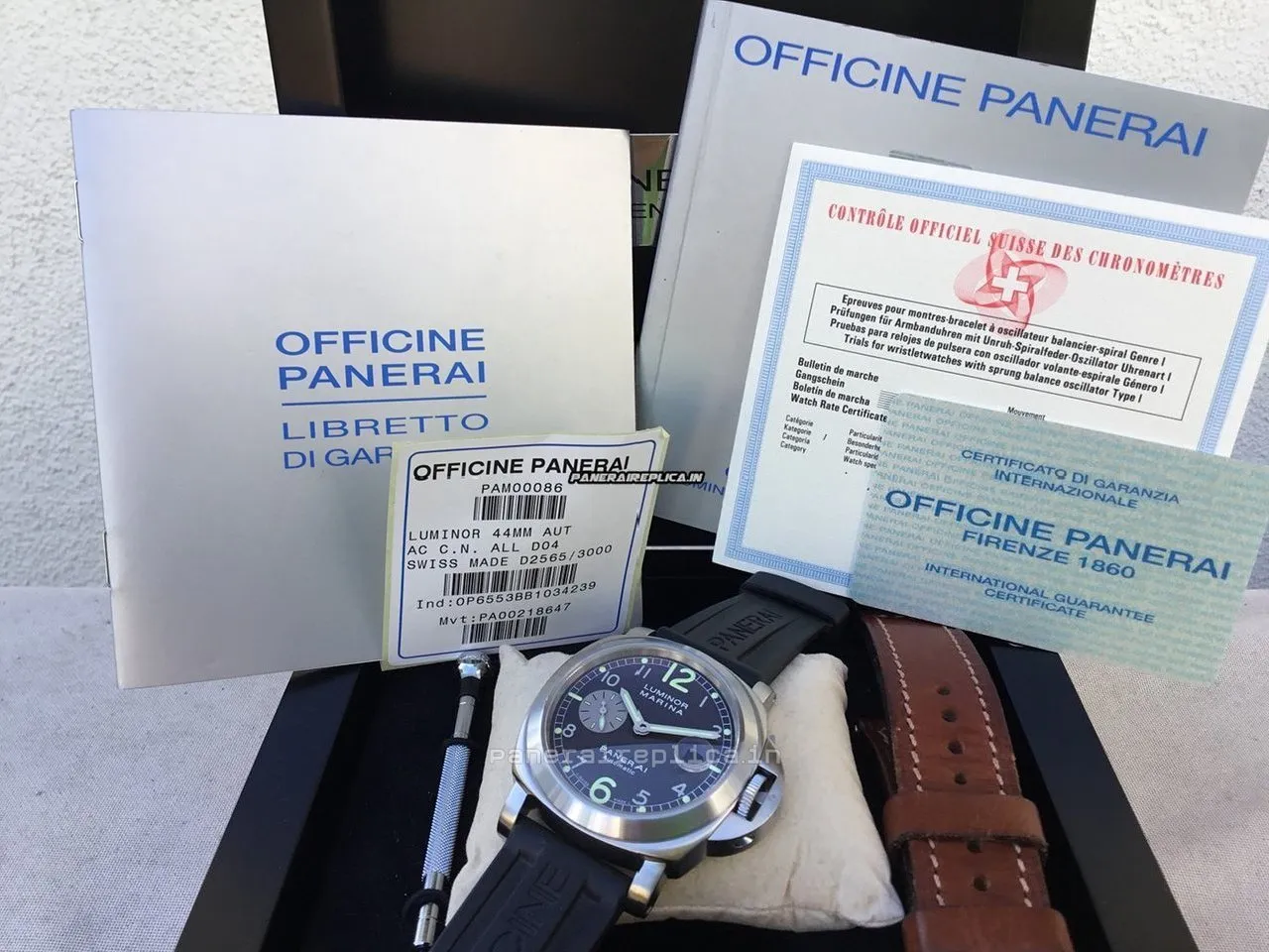 Alternative view of Trustworthy Replica Panerai Luminor Marina 44mm Steel Case Mens/unisex Automatic Watch