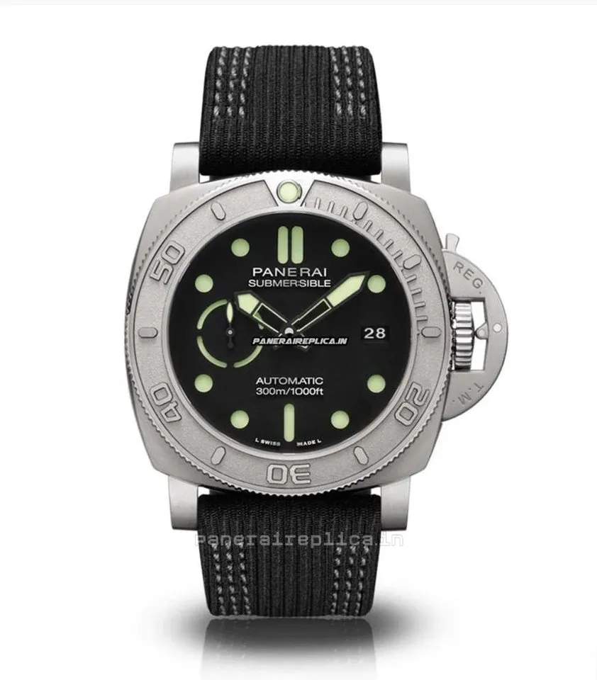 Good Replica Panerai Luminor Submersible 47mm Titanium Case Mens/unisex Automatic Watch