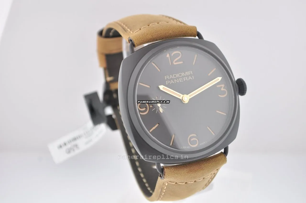 Alternative view of Wholesale Clone Panerai Radiomir 3 Days Gmt Ceramic Case Mens/unisex Manual Winding Watch