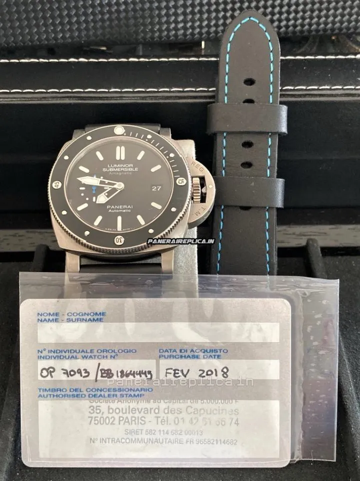 Stylish Replica Panerai Luminor Submersible 47mm Titanium Case Mens/unisex Automatic Watch