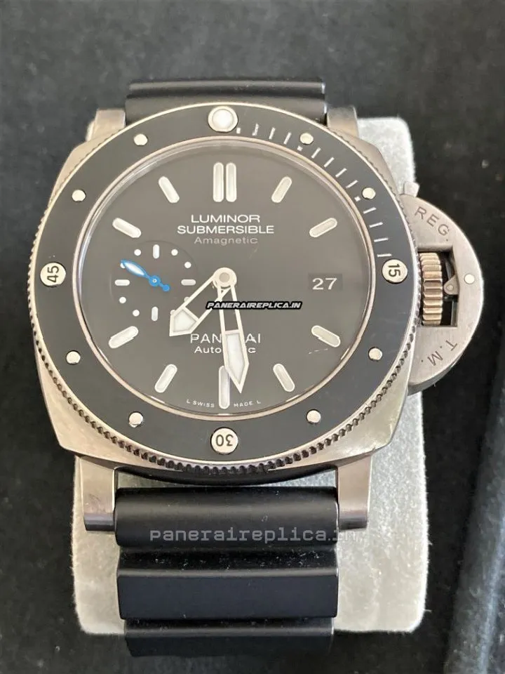 Alternative view of Stylish Replica Panerai Luminor Submersible 47mm Titanium Case Mens/unisex Automatic Watch