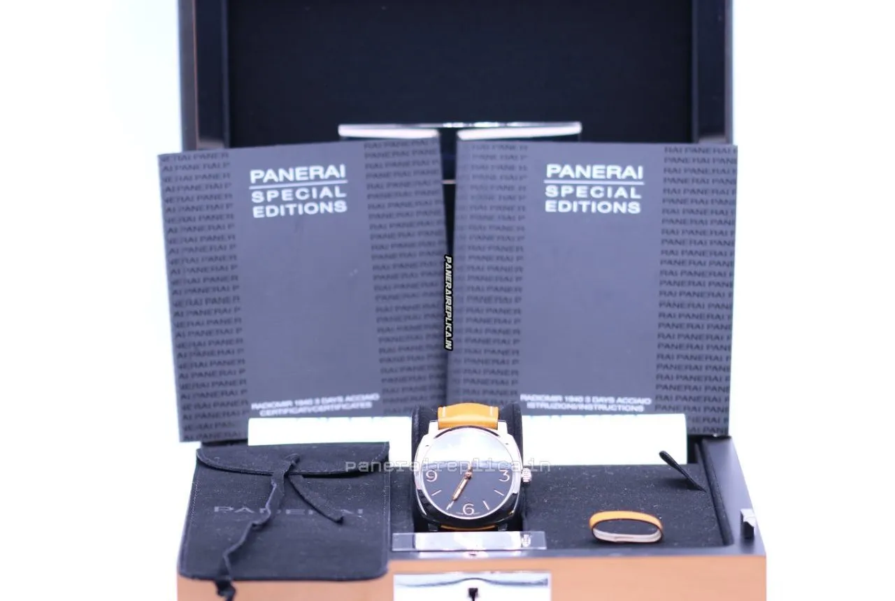 Alternative view of Incredible Knockoff Panerai Radiomir 1940 47mm Steel Case Mens/unisex Manual Winding Watch