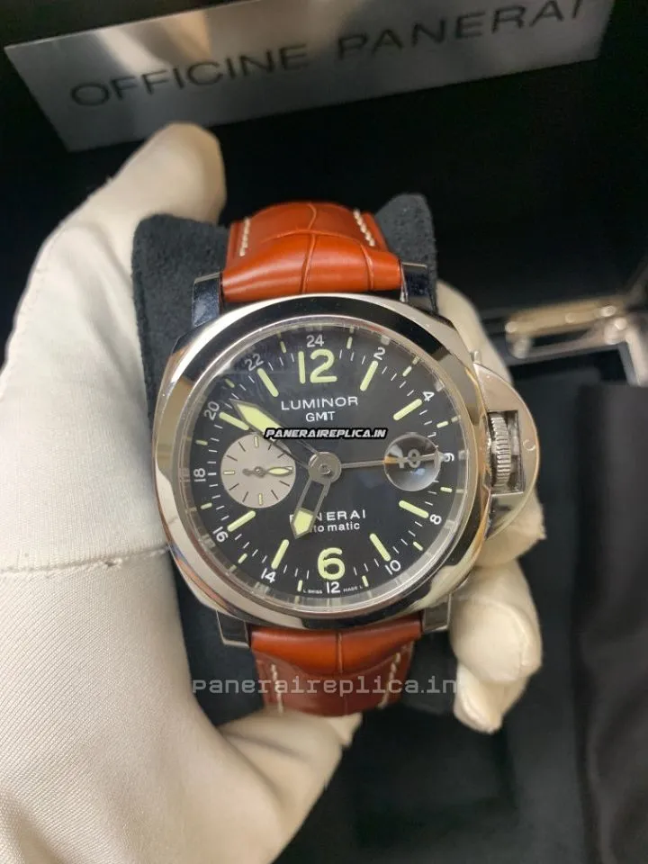 Design Replica Panerai Luminor Gmt Automatic 44mm Steel Case Mens/unisex Automatic Watch
