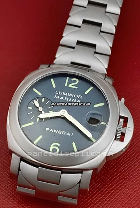 Alternative view of Attractive Knockoff Panerai Luminor Marina 40x47mm Steel Case Mens/unisex Automatic Watch