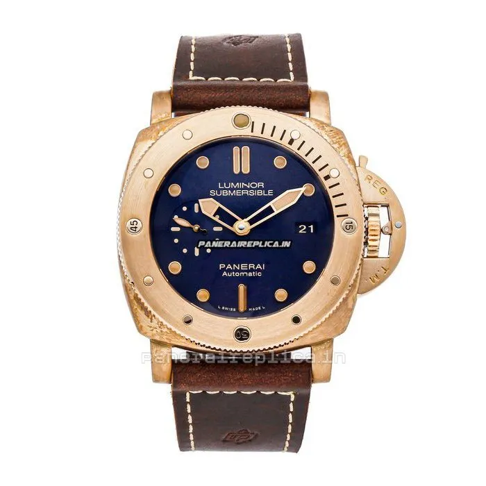 Lovely Imitation Panerai Special Editions 47mm Bronze Case Mens/unisex Automatic Watch