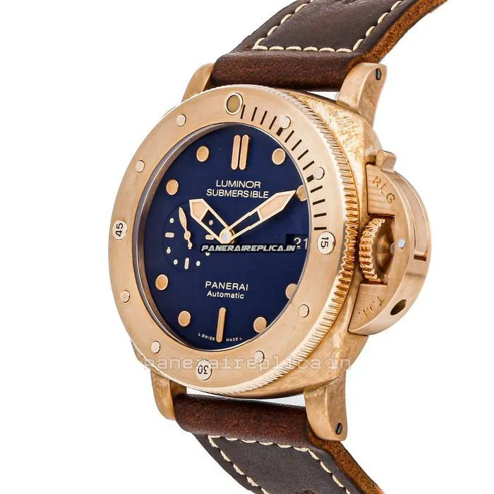 Alternative view of Lovely Imitation Panerai Special Editions 47mm Bronze Case Mens/unisex Automatic Watch