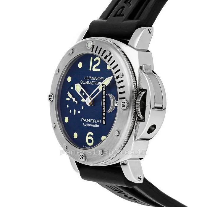 Alternative view of Ideal Knockoff Panerai Luminor Submersible 44mm Steel Case Mens/unisex Automatic Watch