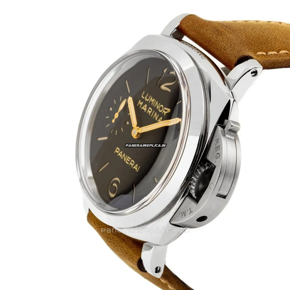 Alternative view of Incredible Fakes Panerai Luminor Marina 47mm Steel Case Mens/unisex Manual Winding Watch