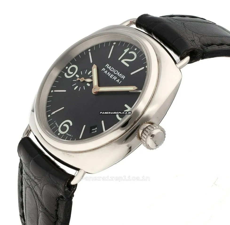 Alternative view of Ideal Knockoff Panerai Radiomir 40mm White Gold Case Automatic Watch