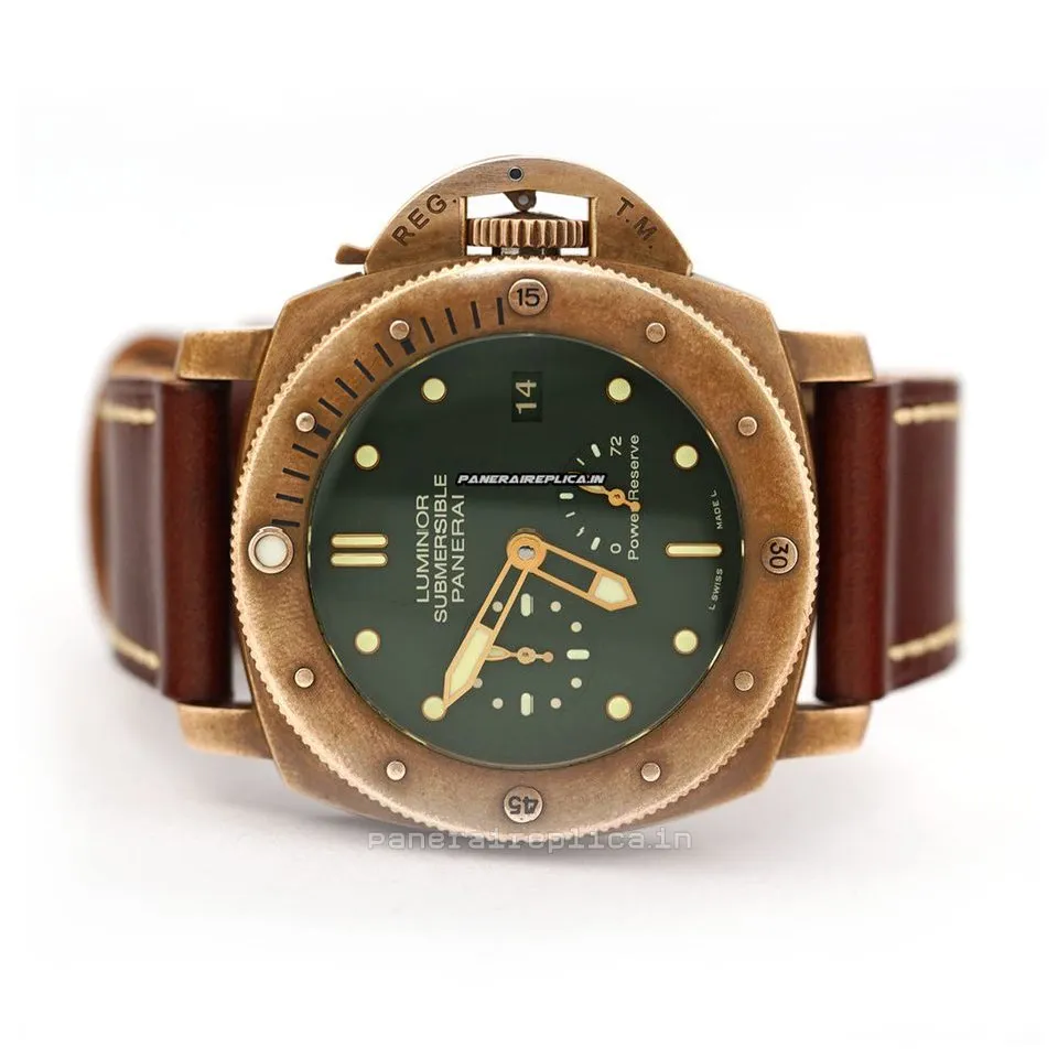 Lovely Replica Panerai Special Editions 47mm Bronze Case Mens/unisex Automatic Watch