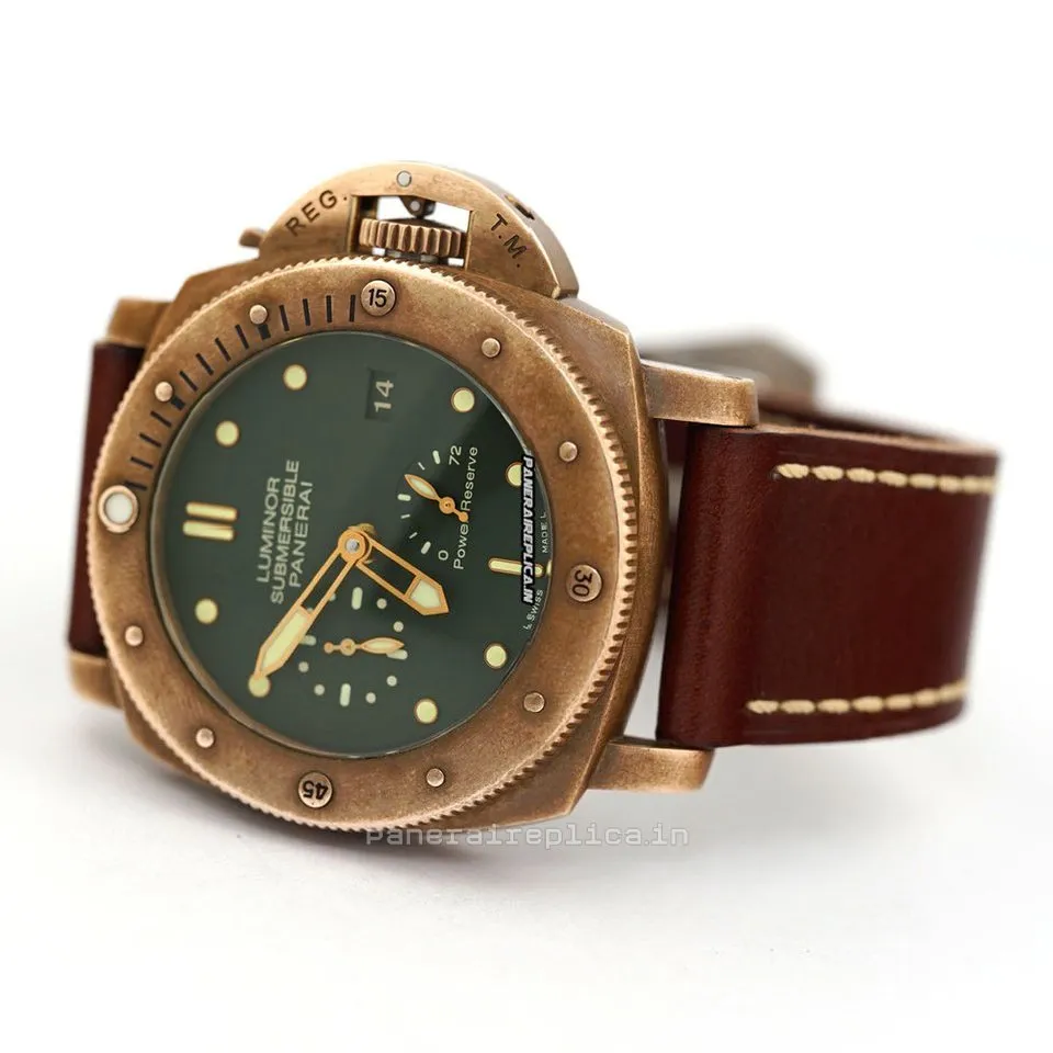 Alternative view of Lovely Replica Panerai Special Editions 47mm Bronze Case Mens/unisex Automatic Watch