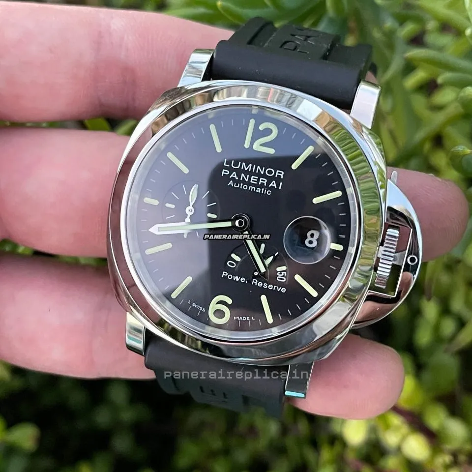 Alternative view of Luxury Replica Panerai Luminor Power Reserve 44mm Steel Case Mens/unisex Automatic Watch