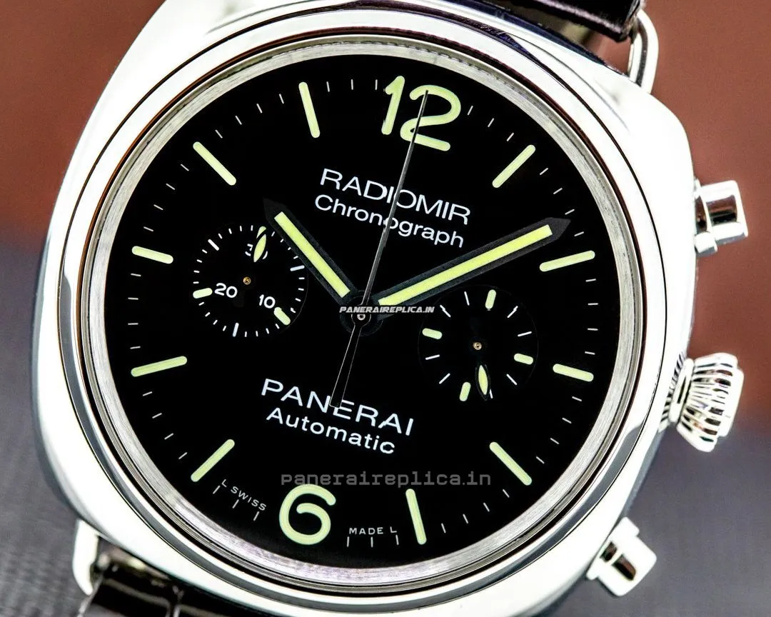 Alternative view of Beautiful Fakes Panerai Radiomir Chronograph 42mm Steel Case Mens/unisex Automatic Watch