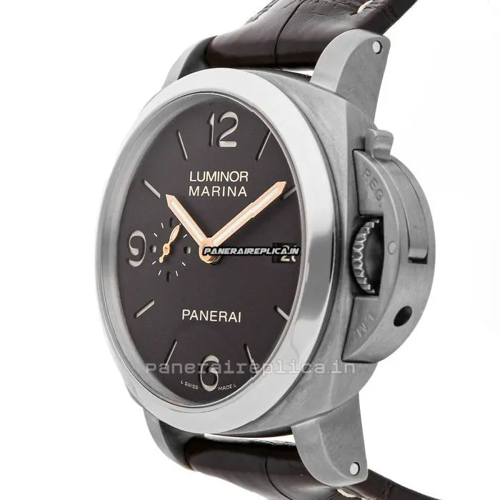 Alternative view of Special Knockoff Panerai Luminor Marina 44mm Titanium Case Mens/unisex Automatic Watch