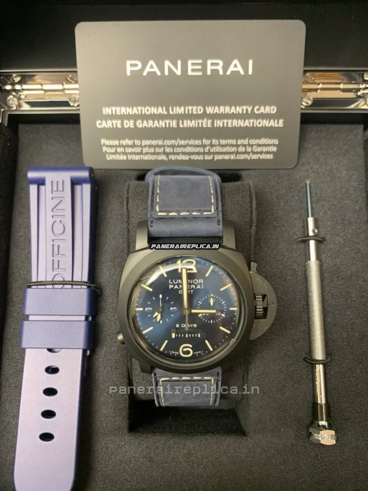 Alternative view of Marvellous Copies Panerai Luminor 1950 Ceramic Case Mens/unisex Manual Winding Watch