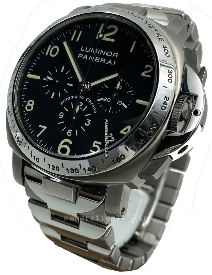Alternative view of Trustworthy Copy Panerai Luminor Chrono 40mm Steel Case Mens/unisex Automatic Watch