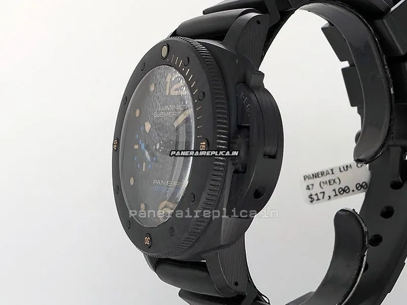 Alternative view of Offering Replica Panerai Luminor Submersible 47mm Carbon Case Mens/unisex Automatic Watch