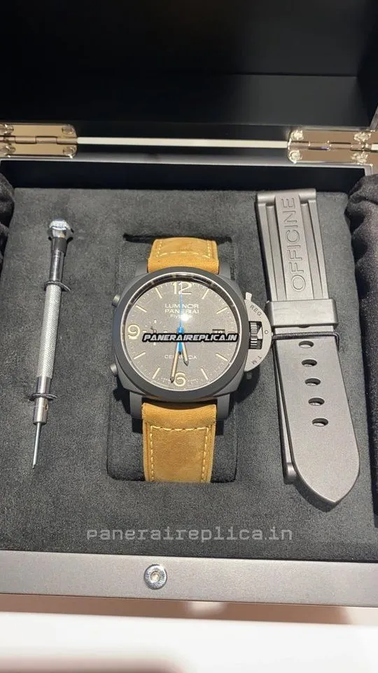 Alternative view of Wonderful Replica Panerai Luminor 1950 44mm Ceramic Case Mens/unisex Automatic Watch