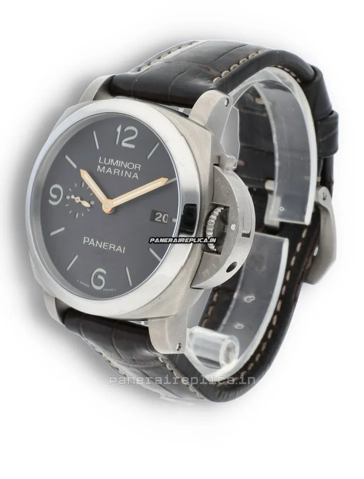 Alternative view of Fabulous Replica Panerai Luminor Marina 44mm Titanium Case Automatic Watch