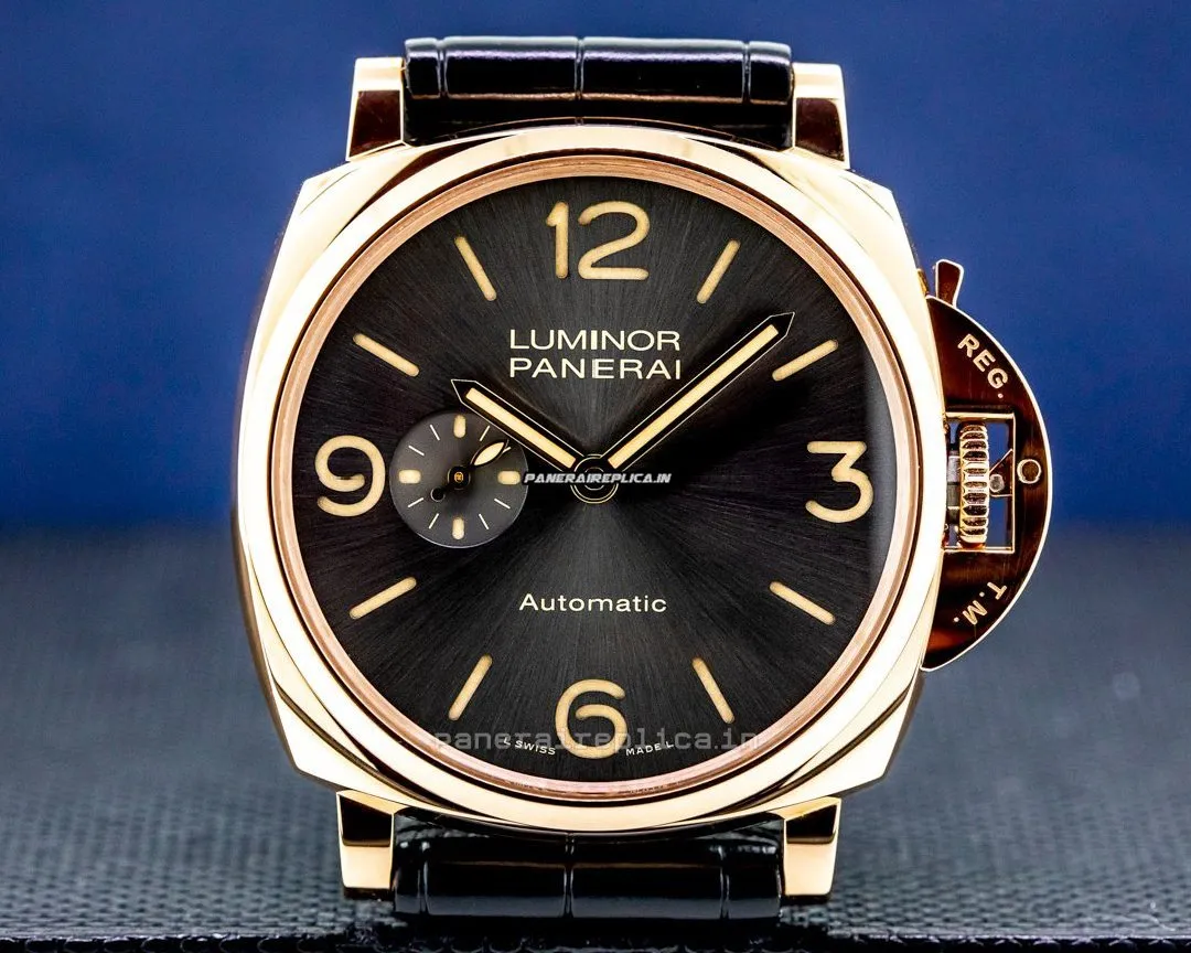 Durable Replica Panerai Luminor Due 45mm Rose Gold Case Mens/unisex Automatic Watch