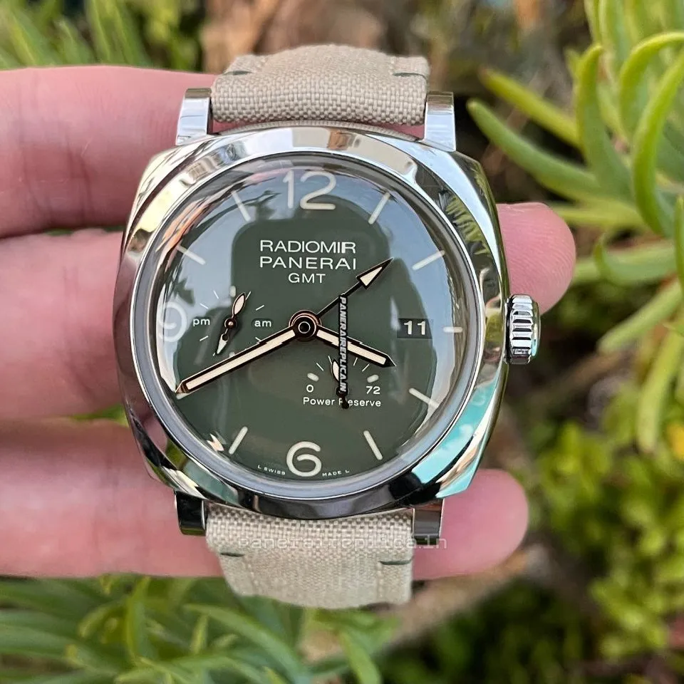 Alternative view of Stylish Replica Panerai Radiomir Gmt 45mm Steel Case Mens/unisex Automatic Watch