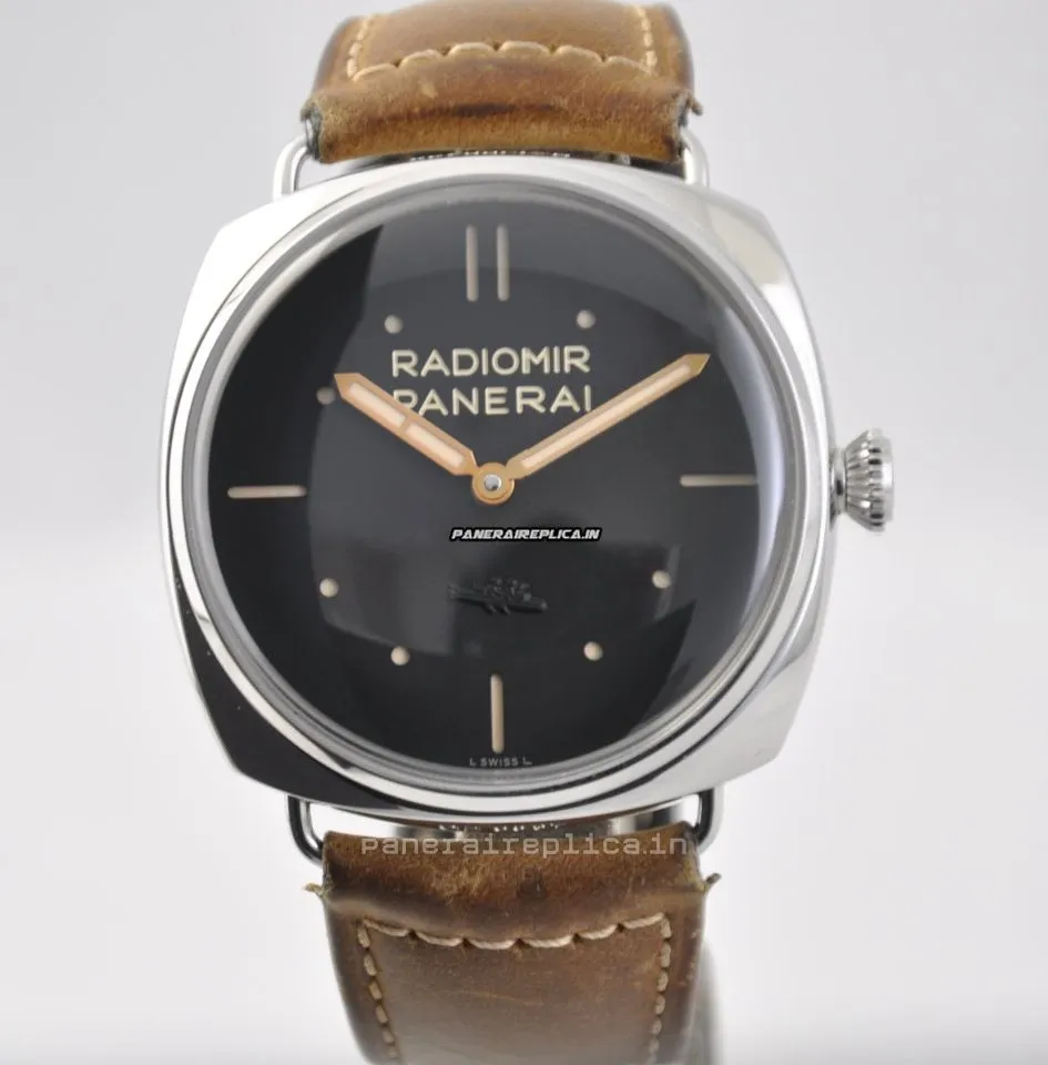 Alternative view of Appealing Imitation Panerai Radiomir 3 Days Gmt 47mm Steel Case Mens/unisex Manual Winding Watch
