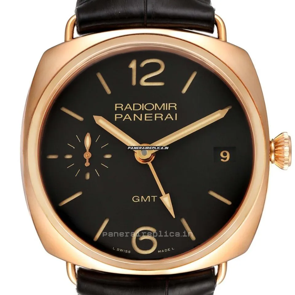 Alternative view of Well Made Copies Panerai Panerai Watches 47mm Rose Gold Case Mens/unisex Manual Winding Watch