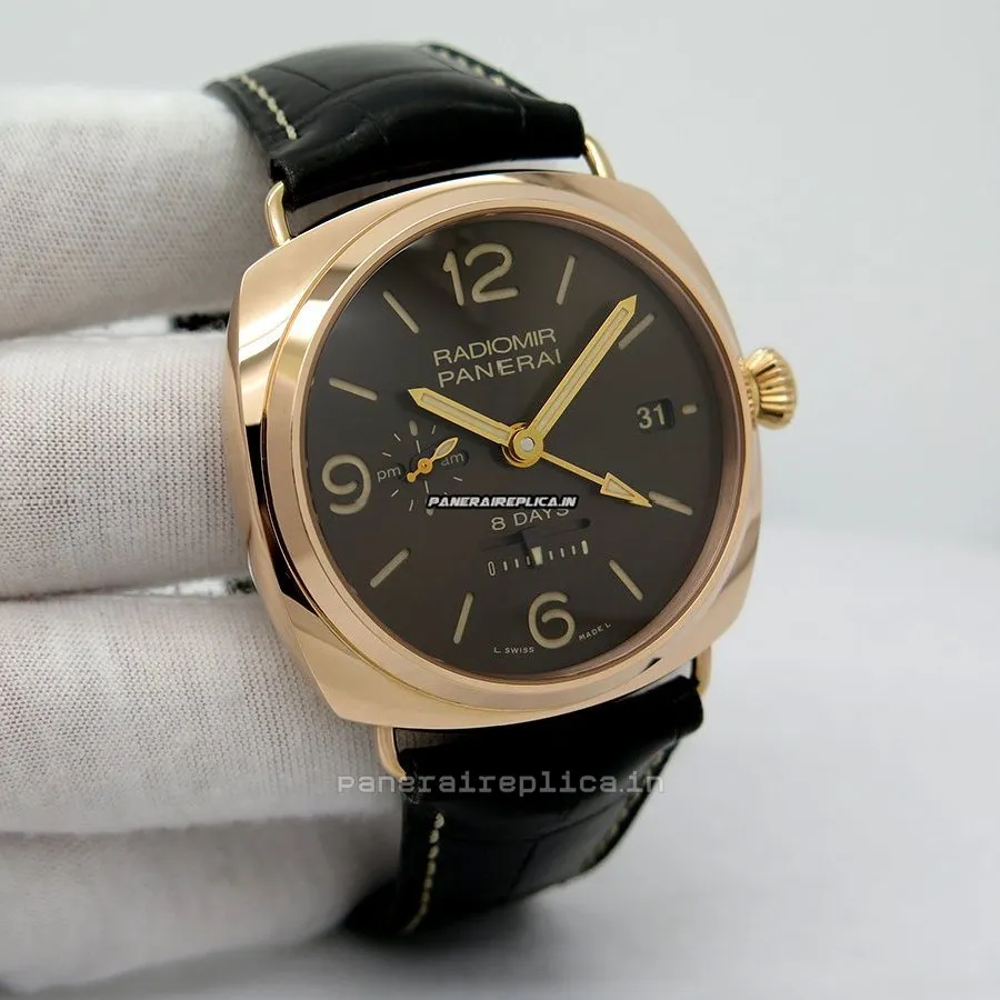 Exquisite Copies Panerai Special Editions 45mm Red Gold Case Mens/unisex Manual Winding Watch
