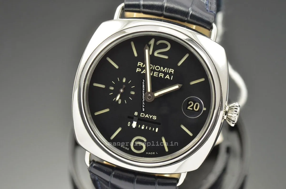 Affordable Fake Panerai Radiomir 8 Days Gmt 45mm Steel Case Mens/unisex Manual Winding Watch