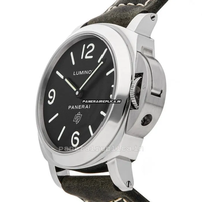 Alternative view of Durable Knockoff Panerai Luminor Base 44mm Steel Case Mens/unisex Manual Winding Watch