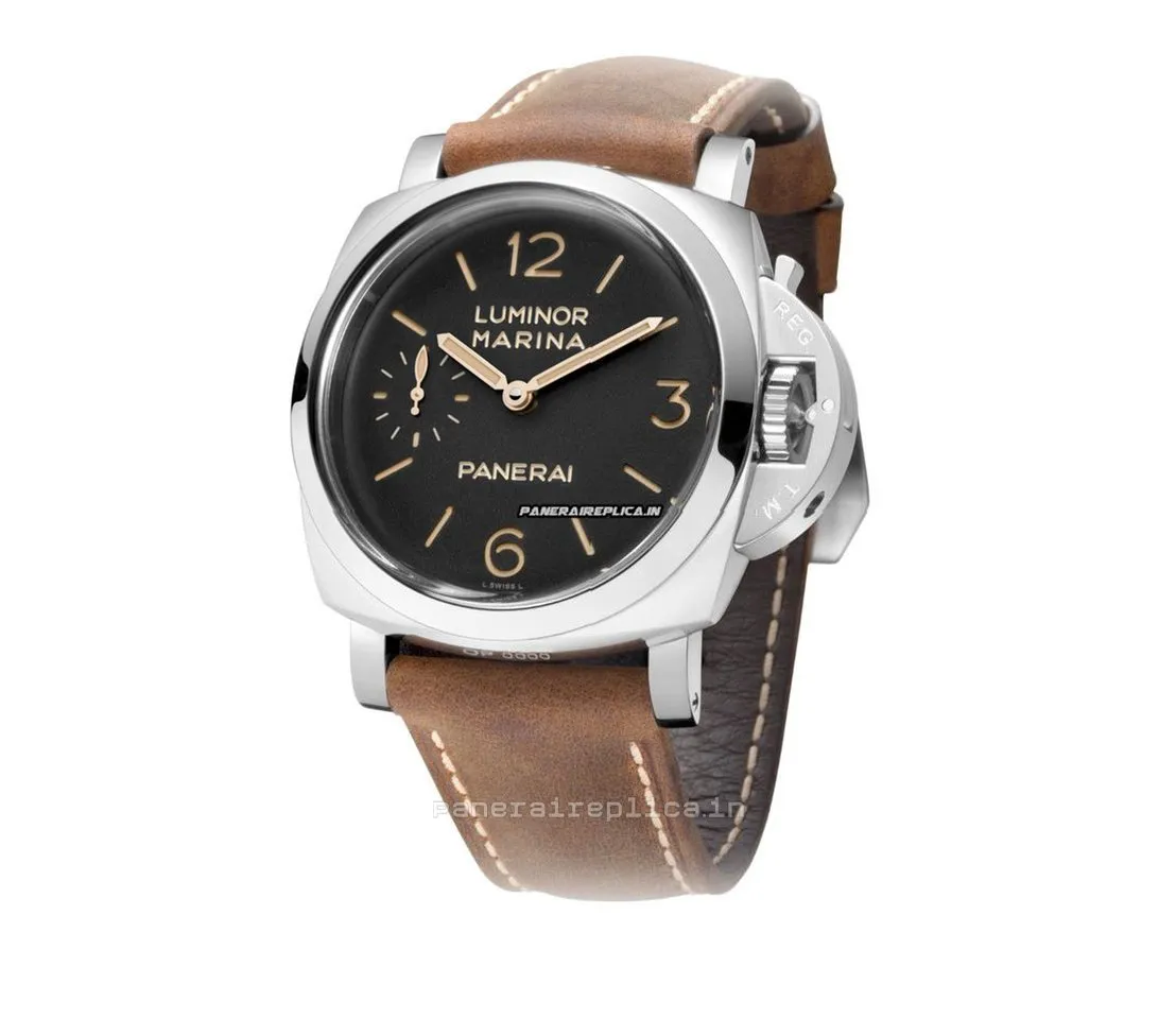 Alternative view of Fabulous Fakes Panerai Luminor Marina 47x57mm Steel Case Manual Winding Watch