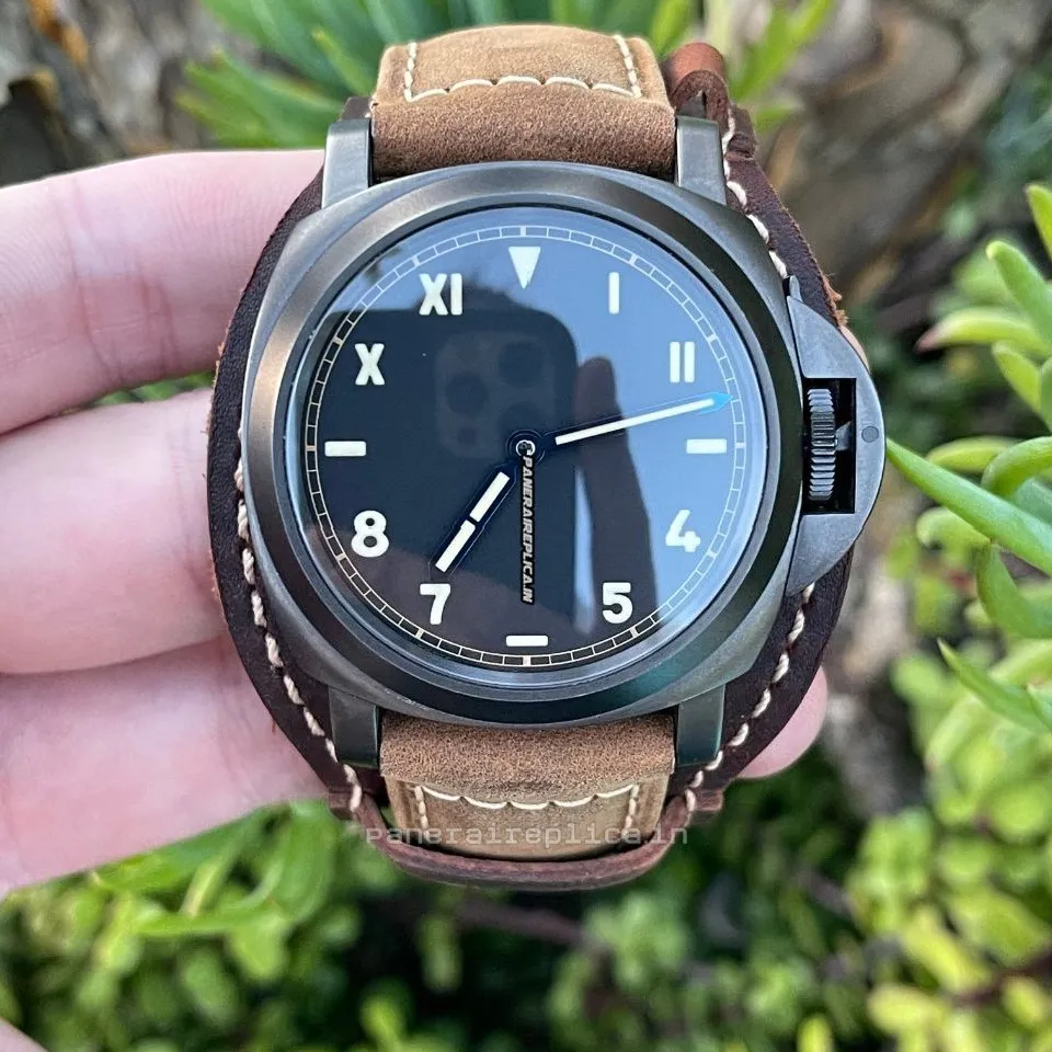 Nice Replica Panerai Luminor 44mm Titanium Case Mens/unisex Manual Winding Watch