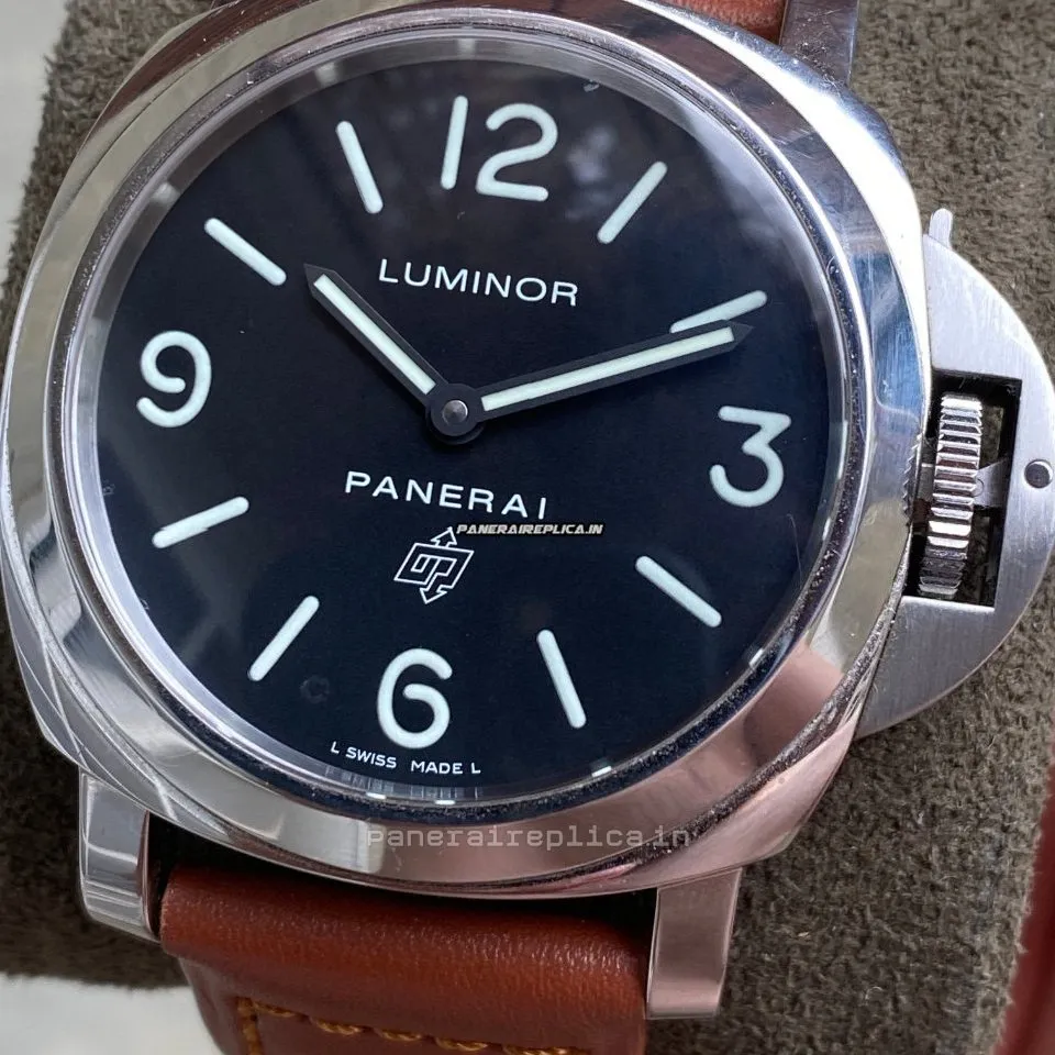 Alternative view of Lovely Clone Panerai Luminor Base 44mm Steel Case Mens/unisex Manual Winding Watch