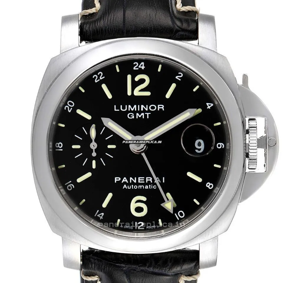 Alternative view of Suitable Clone Panerai Luminor Gmt Automatic 40mm Steel Case Mens/unisex Automatic Watch