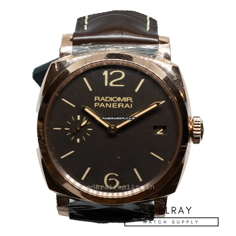 Popular Copy Panerai Radiomir 1940 47mm Rose Gold Case Mens/unisex Manual Winding Watch