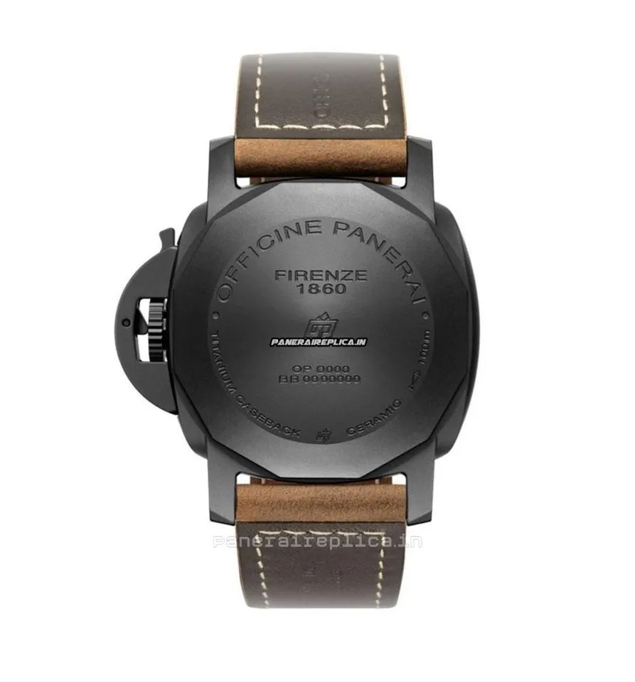 Alternative view of Defect Replica Panerai Luminor 1950 44mm Ceramic Case Automatic Watch