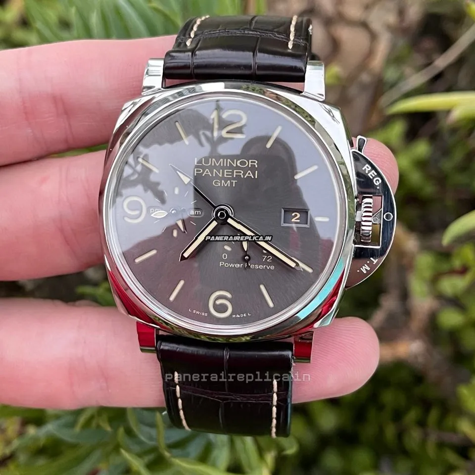 Alternative view of Mind-boggling Clone Panerai Luminor Due 45mm Steel Case Mens/unisex Automatic Watch
