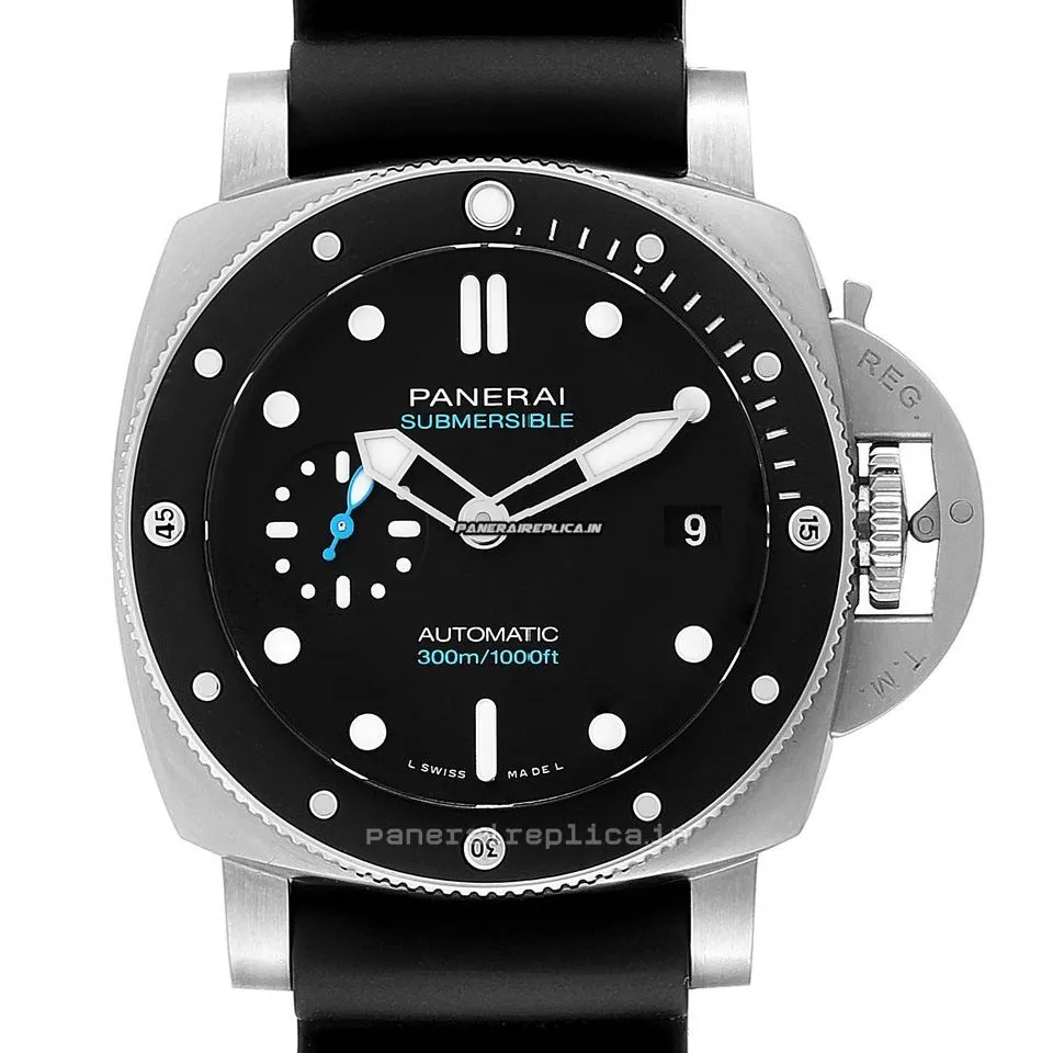 Alternative view of Wonderful Imitation Panerai Luminor Submersible 42mm Steel Case Mens/unisex Automatic Watch