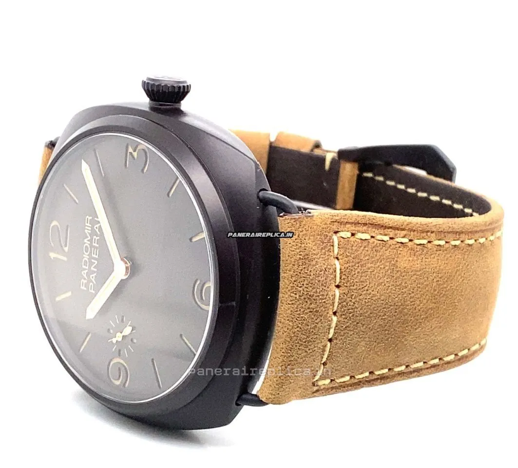 Alternative view of Terrific Copies Panerai Radiomir 3 Days Gmt 47mm Ceramic Case Mens/unisex Manual Winding Watch