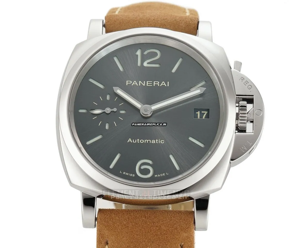 Remarkable Replica Panerai Luminor Due 38x46mm Steel Case Automatic Watch