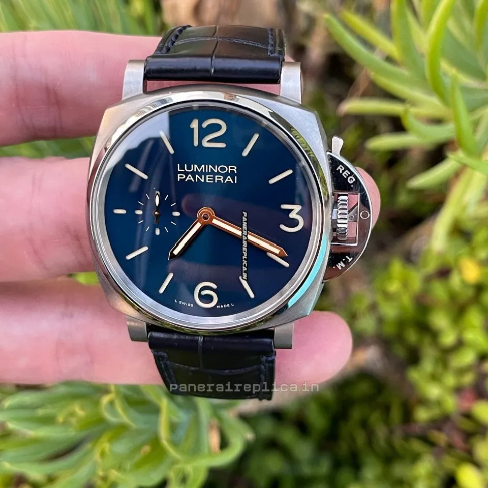Alternative view of Durable Replica Panerai Luminor Due 42mm Titanium Case Mens/unisex Manual Winding Watch