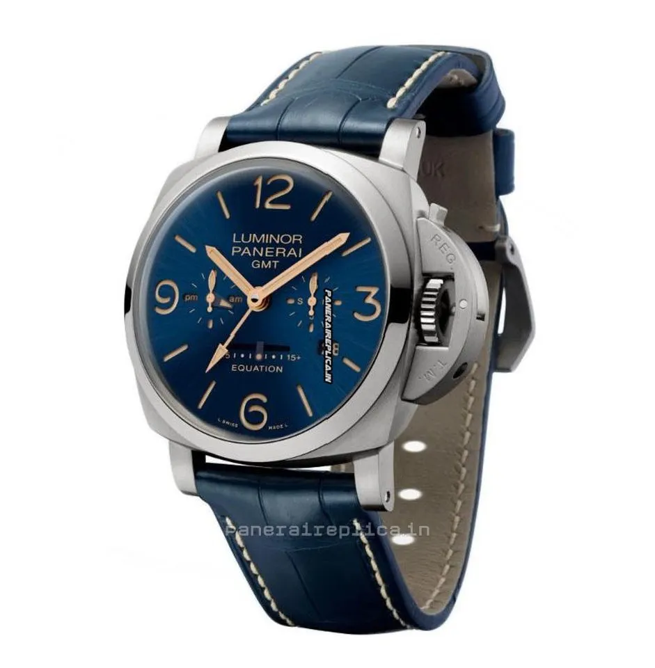 Alternative view of Wonderful Fakes Panerai Luminor 1950 Titanium Case Manual Winding Watch