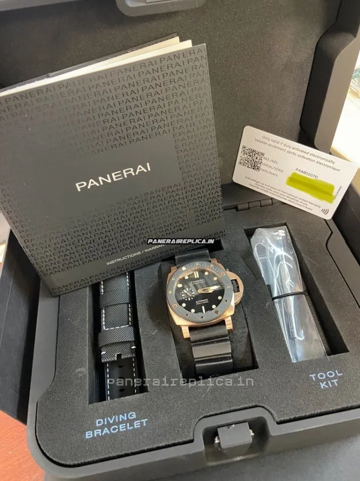 Incredible Copy Panerai Panerai Watches 44mm Rose Gold Case Mens/unisex Automatic Watch