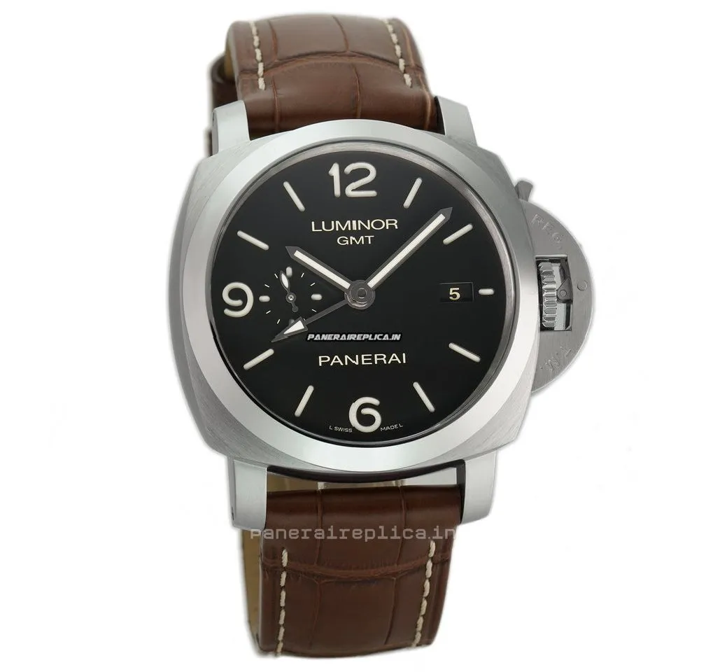 Alternative view of Exquisite Copy Panerai Luminor 1950 44x54mm Steel Case Automatic Watch