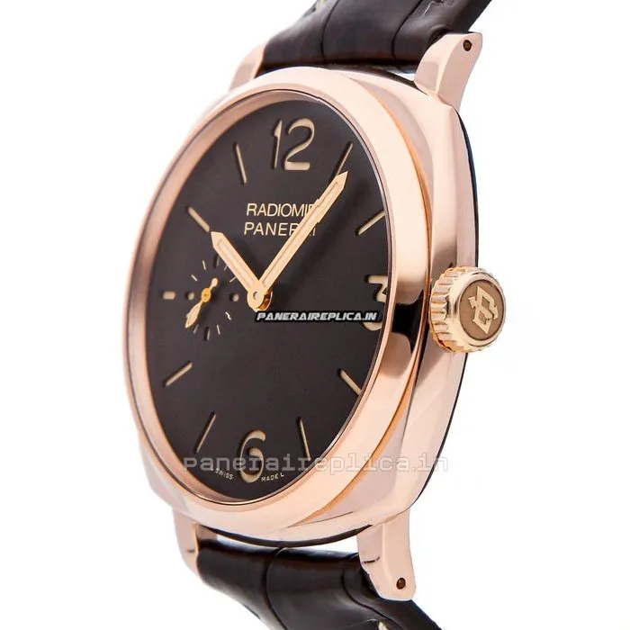 Alternative view of Exquisite Replica Panerai Radiomir 1940 42mm Rose Gold Case Mens/unisex Manual Winding Watch