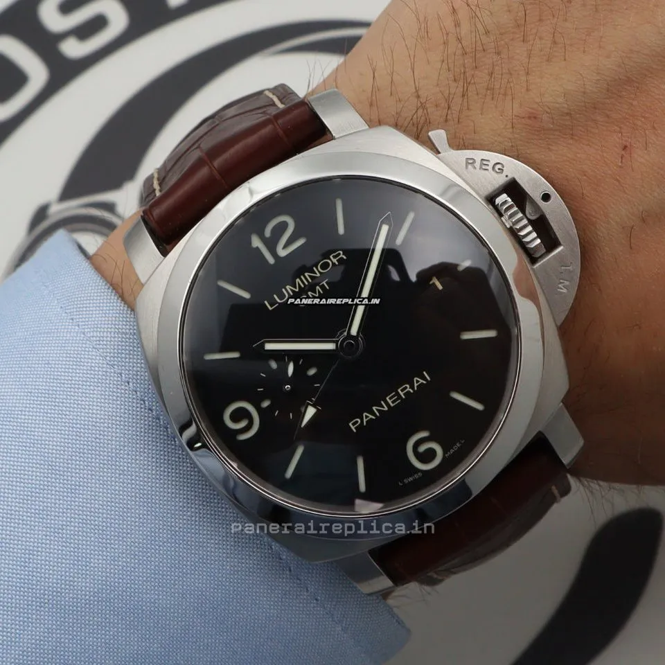 Alternative view of Appealing Fake Panerai Luminor 1950 44mm Steel Case Mens/unisex Automatic Watch