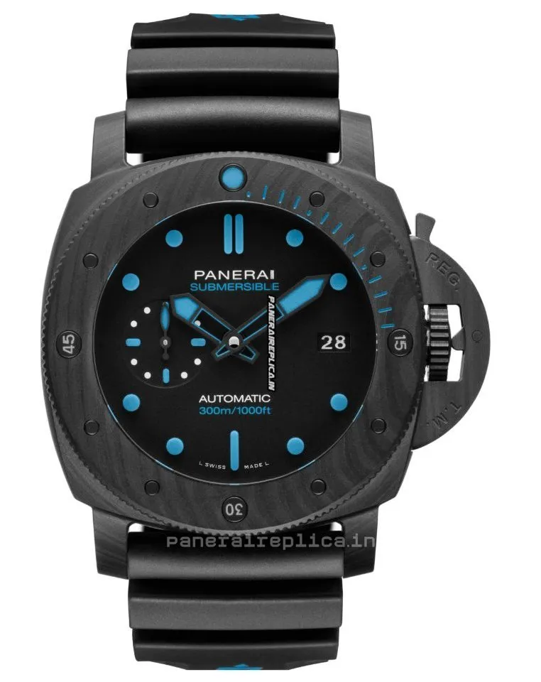 Marvellous Clone Panerai Luminor Gmt Automatic 47mm Carbon Case Mens/unisex Automatic Watch